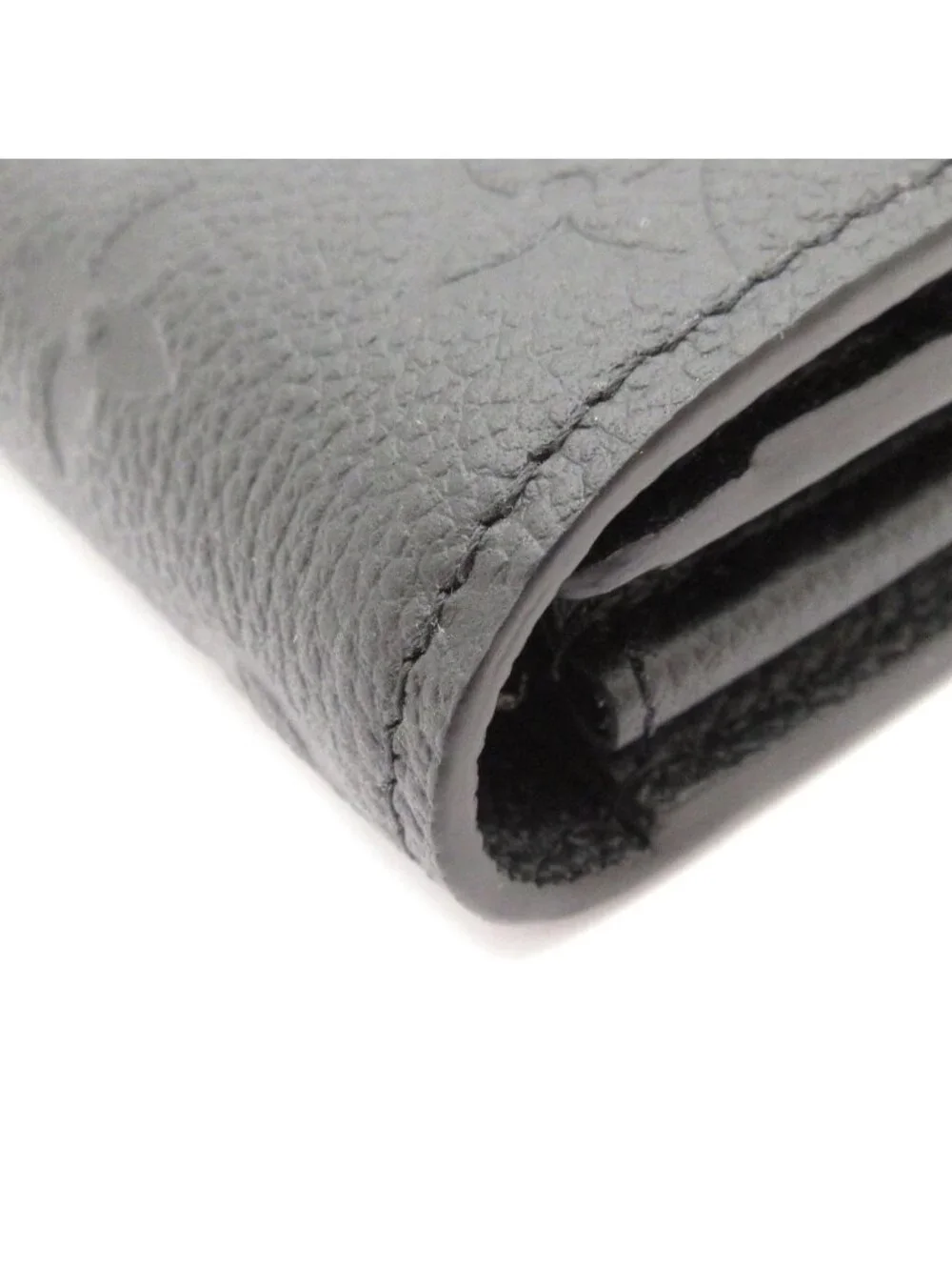 Louis Vuitton Wallet Monogram Empreinte Portefeuille Sarah Noir Leather Cowhide